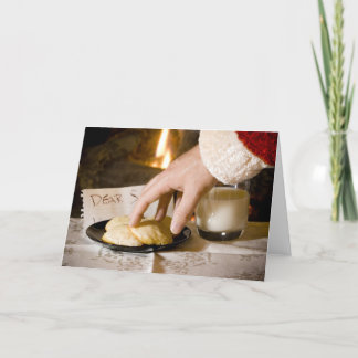 Santa ist hier feiertagskarte