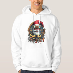Santa ist mein BFF Hoodie – Süßes Weihnachtsdesign
