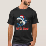 Santa Jaws Funny Christmas Shark Long Sleeve T-Shirt<br><div class="desc">Santa Jaws Funny Christmas Shark Long Sleeve</div>