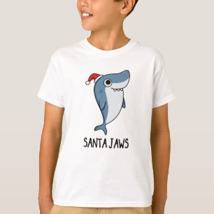 Santa Jaws Funny Shark Christmas Pub T-Shirt