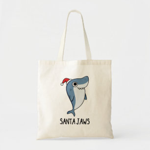 Santa Jaws Funny Shark Christmas Pub Tragetasche
