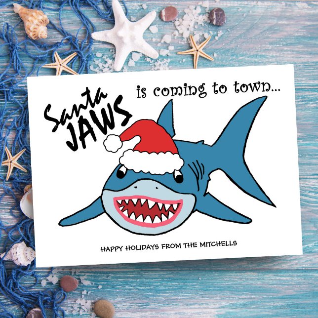 Santa Jaws | Funny Shark Weihnachten (Von Creator hochgeladen)