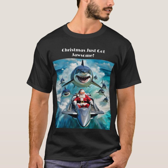 Santa Jaws T-Shirt (Vorderseite)