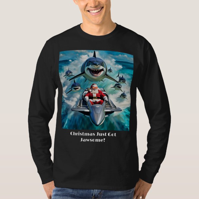 Santa Jaws T-Shirt (Vorderseite)