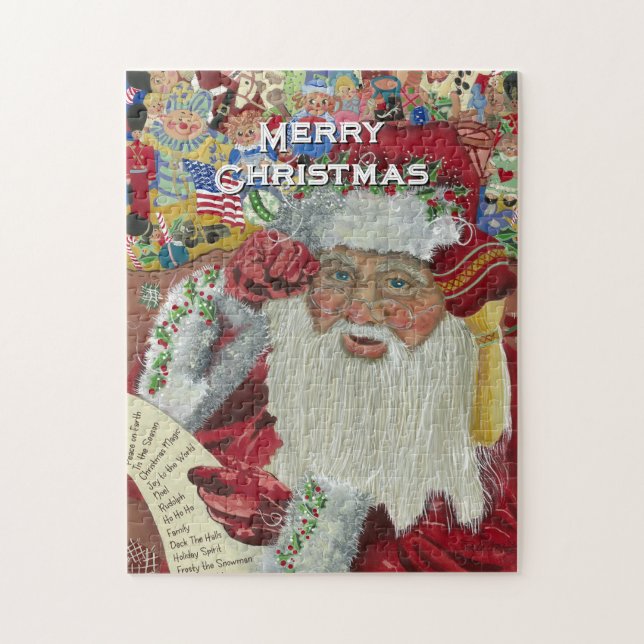 Santa Jigsaw Puzzle "Twente es überprüfen" 252 Stü (Vertikal)