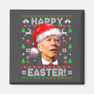 Santa Joe Biden Frohe Ostern Hässliches Weihnachte Magnet