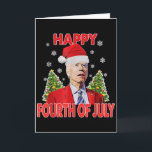 Santa Joe Biden Frohes 4. Juli Lustiges Frohes Wei Karte<br><div class="desc">Santa Joe Biden Frohes 4. Juli Lustiges Frohes Weihnachten Für Frauen Männer</div>