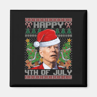 Santa Joe Biden Glückwunsch 4. Juli Ugly Weihnacht Magnet