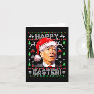 Santa Joe Biden Happy Osterfeier Weihnachten 1 Karte