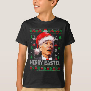 Santa Joe Biden Lustig Frohe Ostern Weihnachten Hä T-Shirt