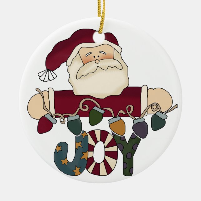Santa Joy Keepake Ornament (Vorne)