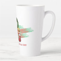 Santa Joy Sock Christmas Latte Tasse