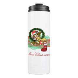 Santa Joy Sock Christmas Thermal Tumbler Thermosbecher