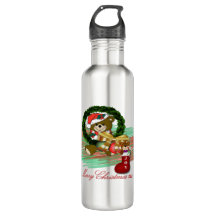 Santa Joy Sock Weihnachtswasserflasche
