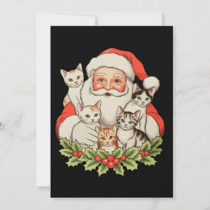 Santa Kätzchen Katzen Weihnachten Xmas Urlaub