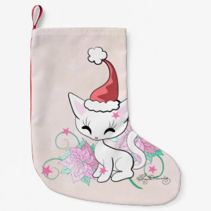 Santa Katze Kleiner Weihnachtsstrumpf