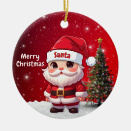 Santa 🎅🎄 keramik ornament