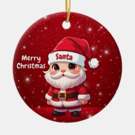 Santa 🎅🎄 keramik ornament