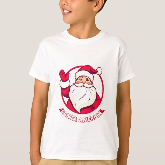 Santa Kids-Hemd T-Shirt (Vorderseite)