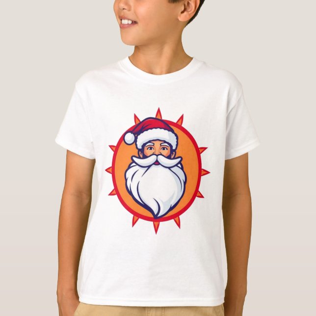 Santa Kids-Hemd T-Shirt (Vorderseite)