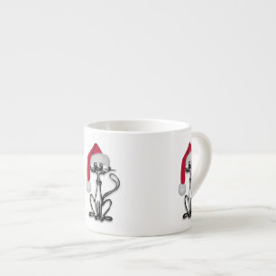 Santa Kitty Cat Espressotasse