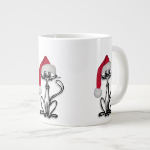 Santa Kitty Cat Jumbo-Tasse