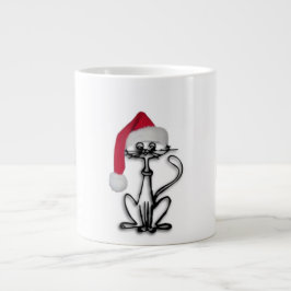 Santa Kitty Cat Jumbo-Tasse