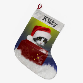 Santa Kitty Großer Weihnachtsstrumpf