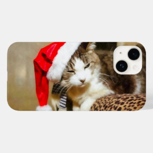 Santa Kitty Painterly Case-Mate iPhone 14 Hülle