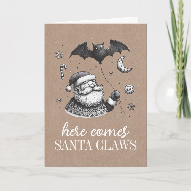 Santa Klaue Karte (Vorderseite)