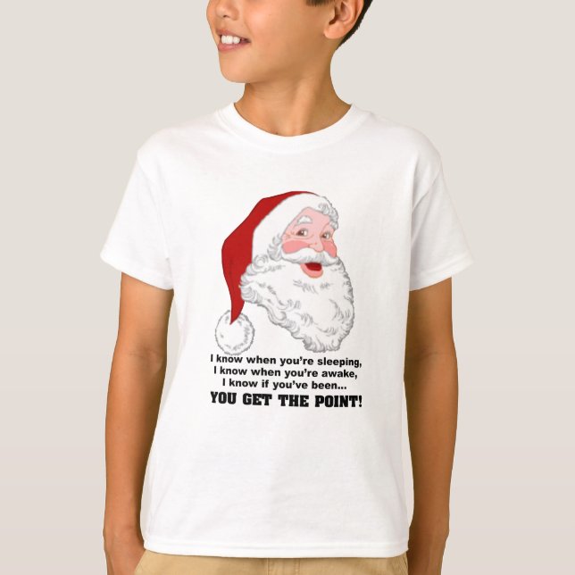Santa Knows Shirt (Vorderseite)