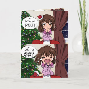 Santa kommt feiertagskarte