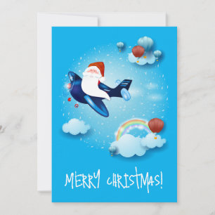 Santa kommt feiertagskarte
