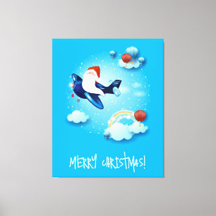 Santa kommt leinwanddruck