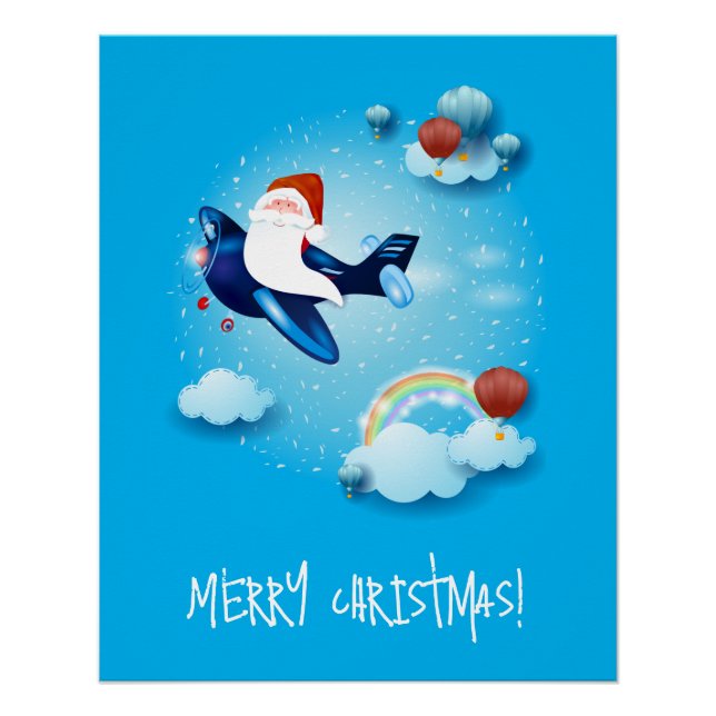 Santa kommt poster (Vorderseite)