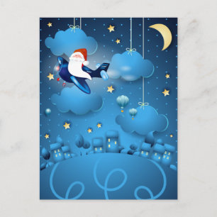 Santa kommt postkarte