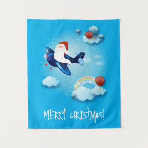 Santa kommt wandteppich