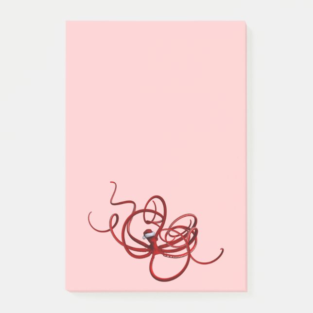 Santa Kraken Post-it Klebezettel (Vorderseite)