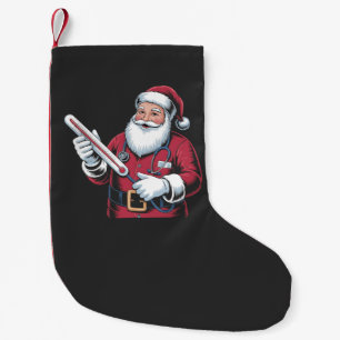 Santa-Krankenschwester Weihnachten Gesundheitswese Kleiner Weihnachtsstrumpf