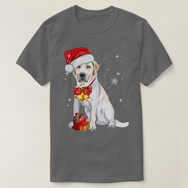 Santa Labrador Retriever Weihnachtsfest T - Shirt (Design vorne)