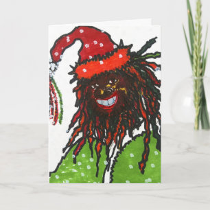 Santa lächelnd feiertagskarte
