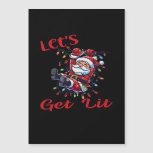 Santa - Lasst uns uns hingehen Magnetkarte