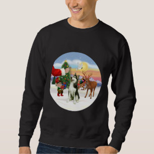 Santa Leckerei für seinen sibirischen Husky A Sweatshirt