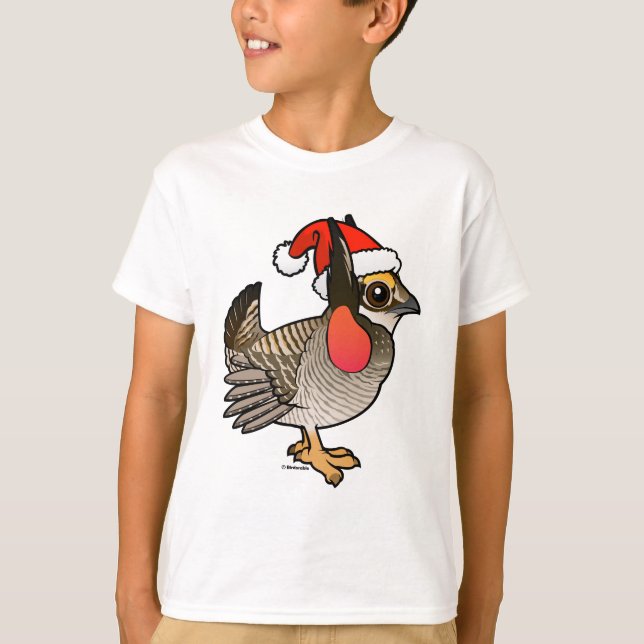 Santa Lesser Prairie-Chicken T-Shirt (Vorderseite)