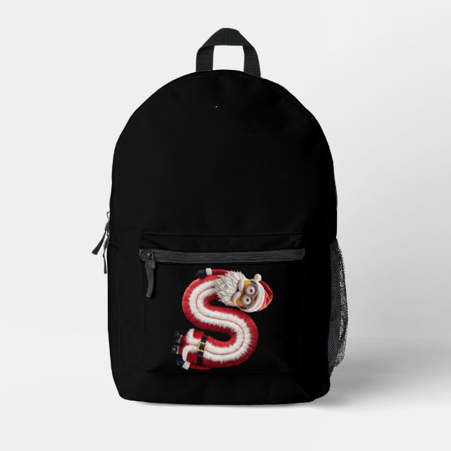 Santa Letter S Bedruckter Rucksack (Vorderseite)