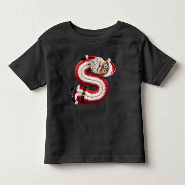 Santa Letter S Kleinkind T-shirt (Vorderseite)
