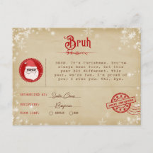 Santa Letter to Teen Christmas Telegram