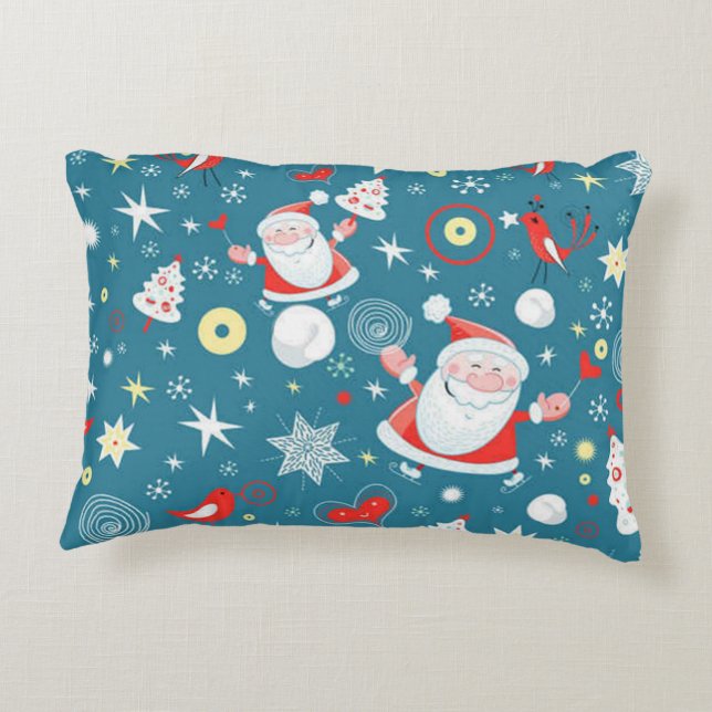 Santa Liebe Pattern Zierkissen (Rückseite)