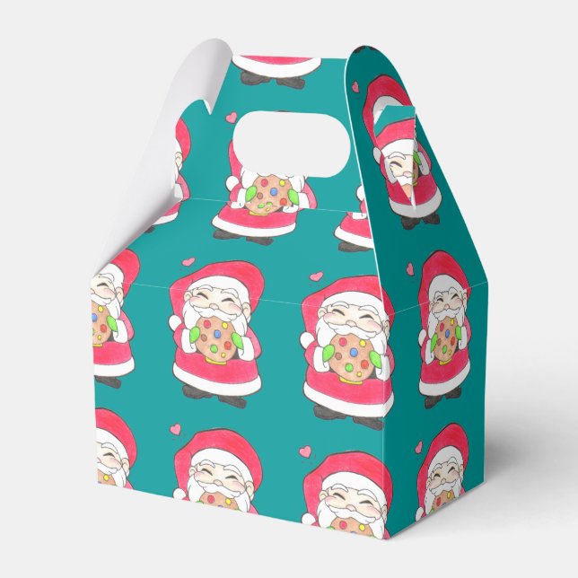 Santa Lieben Cookies Gefälligkeitsbox Geschenkschachtel (Vorderseite)