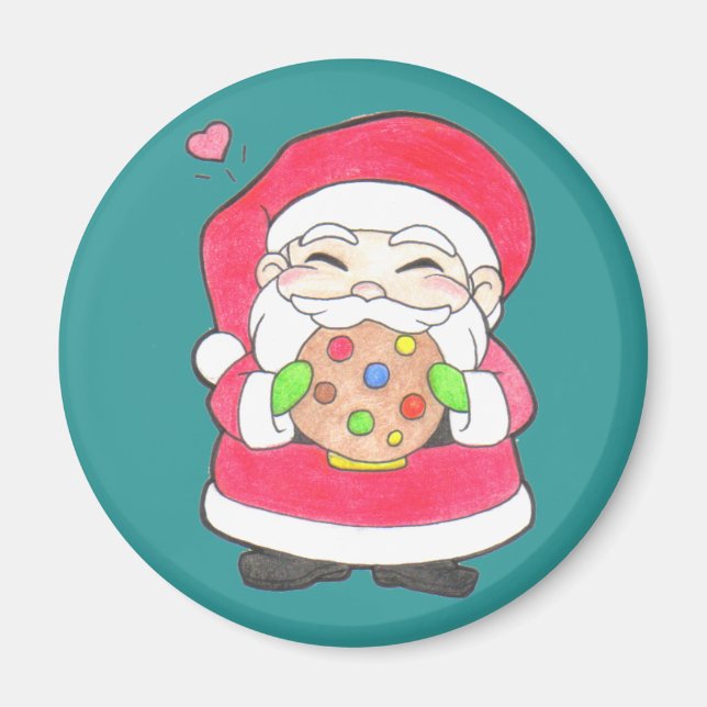 Santa Lieben Cookies Magnet (Vorne)